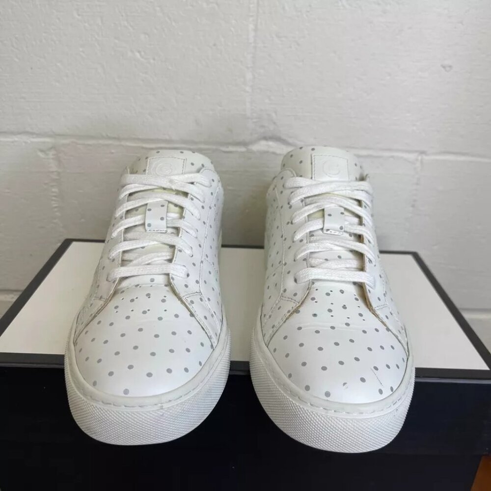 Greats Nick Wooster X Royale Dots Low Top White Leather Sneaker Mens Size 9.5 US